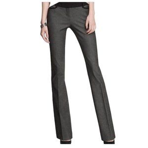 Express NWT Gray with Black Trim Columnist Barely Boot Studio Stretch Pants